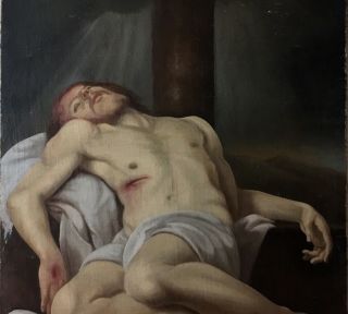 ANTIQUE 17th CENTURY OLD MASTER OIL PAINTING ITALIAN 1640 - 1660 - JESUS 11