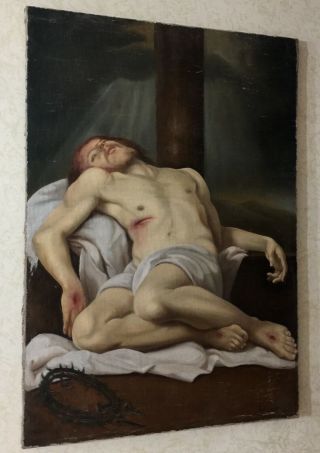 ANTIQUE 17th CENTURY OLD MASTER OIL PAINTING ITALIAN 1640 - 1660 - JESUS 12