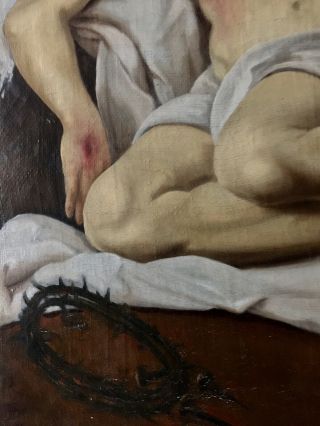 ANTIQUE 17th CENTURY OLD MASTER OIL PAINTING ITALIAN 1640 - 1660 - JESUS 8