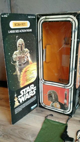 Vintage Star Wars BOBA FETT 12 inch w/ box insert Kenner 1979 7