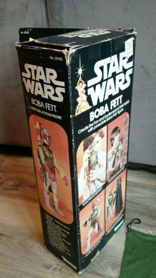 Vintage Star Wars BOBA FETT 12 inch w/ box insert Kenner 1979 8