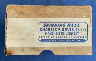 Vintage Orvis 300 Spinning Reel & Box Brochure Made in Italy 8