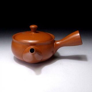 DK8: Vintage Japanese Pottery Sencha Tea pot,  Tokoname ware,  Japanese Short poem 3