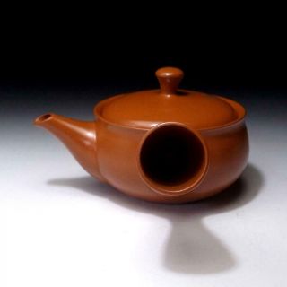 DK8: Vintage Japanese Pottery Sencha Tea pot,  Tokoname ware,  Japanese Short poem 4