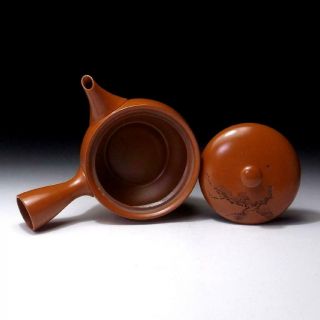 DK8: Vintage Japanese Pottery Sencha Tea pot,  Tokoname ware,  Japanese Short poem 7