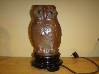 VINTAGE TIFFIN OWL LAMP 2