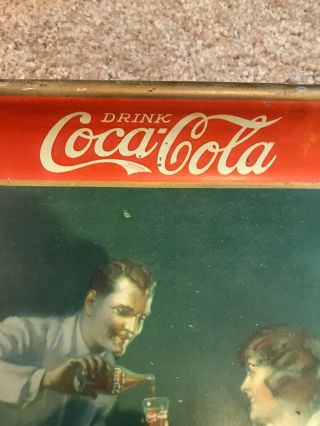 1926 Coca Cola Golf Tray Vintage Authentic Return Accepted 3