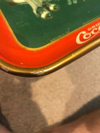 1926 Coca Cola Golf Tray Vintage Authentic Return Accepted 7