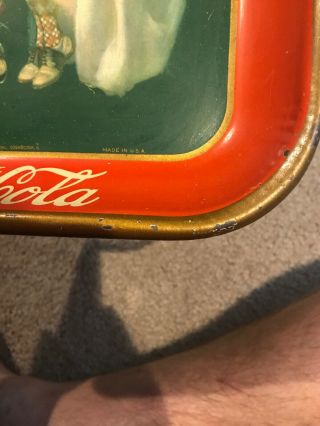 1926 Coca Cola Golf Tray Vintage Authentic Return Accepted 8