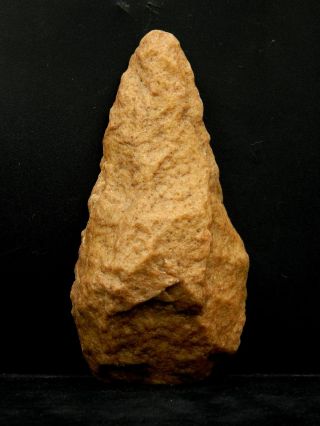 Ancient Quartzite Hand Axe - Acheulean Civilization - 14.  5 Cm Long - Sahara