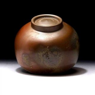 DB9: Japanese Pottery Tea Bowl,  Bizen ware by Famous Potter,  Shusen Shibaoka 7