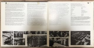Nuremberg War Criminal Trials Forum Audio History Series E - 32001 Gatefold LP 2