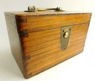 B3 Antique Heavy Duty Industrial Instrument Box Dovetail Joins 1900s