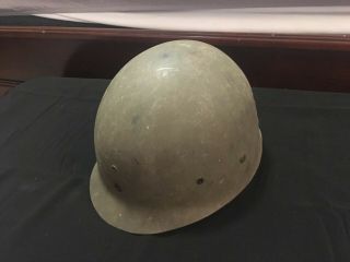 US WWII M1 Helmet w/ Front Seam & Swivel Bales and Liner Schlueter,  Westinghouse 6