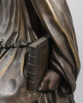 Large Antique 19thC Grand Tour Bronze Sculpture,  Saint Paul,  Sword & Bible,  NR 7
