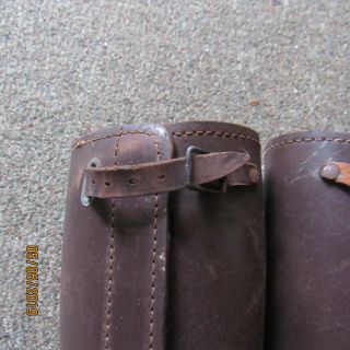 Antique U.  S.  Military leather puttees gaiters 2
