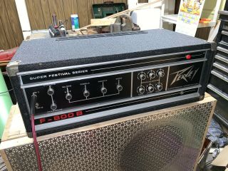Vintage Peavey Featival Series F - 800 B Solid State Bass Amp Classic Loud