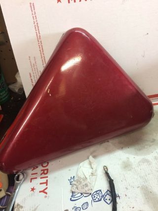 Vintage 1979 Harley Sportster Ironhead Oil Tank Reservoir Side Cover Tray 8