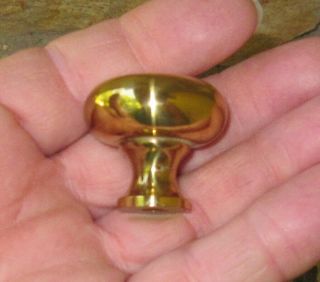 Old Vintage Round Pull Solid Brass Knob Knobs Cabinet Door Drawer