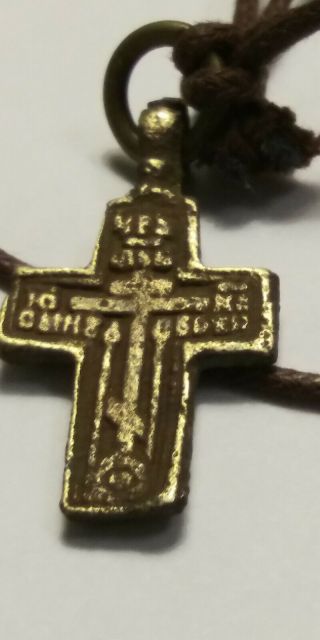 Antique Religious Authentic Viking Era Cross Pendant Ancient Artifact Necklace