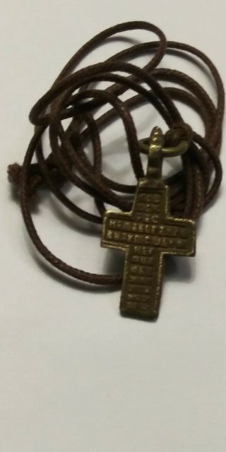 ANTIQUE RELIGIOUS AUTHENTIC VIKING ERA CROSS PENDANT ANCIENT ARTIFACT NECKLACE 5