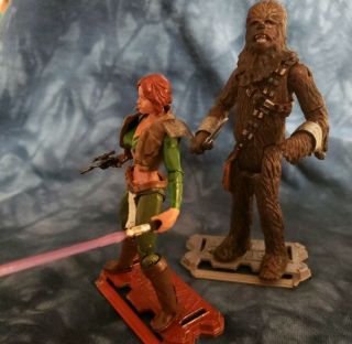 Star Wars Custom KOTOR Ancient Female Jedi Mira w/ Hanharr the Wookie by Rundown 4