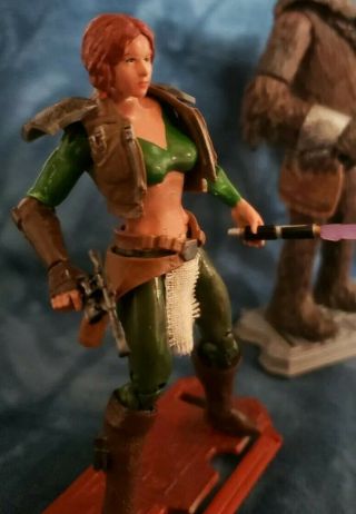 Star Wars Custom KOTOR Ancient Female Jedi Mira w/ Hanharr the Wookie by Rundown 5