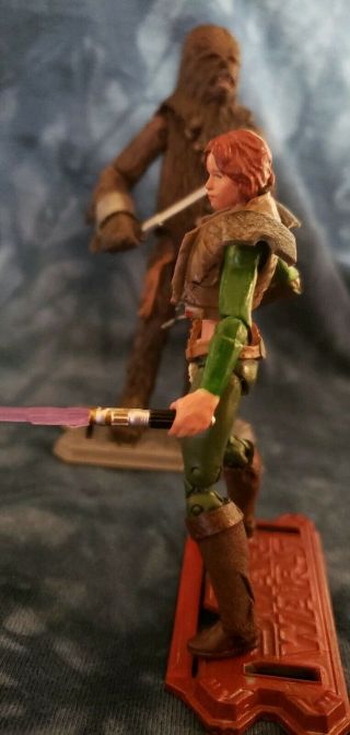 Star Wars Custom KOTOR Ancient Female Jedi Mira w/ Hanharr the Wookie by Rundown 8