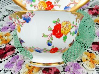 ROYAL ALBERT BOGNOR IMARI FLORAL HEAVY GOLD TEA CUP AND SAUCER 5