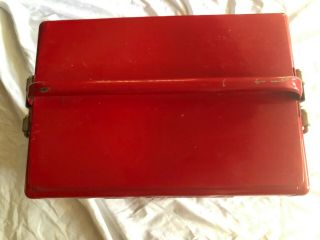 Vintage 1950 Cavalier Co.  Coca - Cola Ice Chest/Cooler Raised Letters/with Opener 2