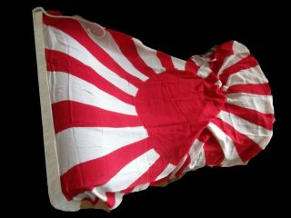 Huge Pre - Ww2 Japanese Imperial Army / Navy Flag Rising Sun Japan Asahi 5x3 Feet