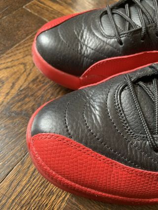 Air Jordan 12 XII Flu Game Bred Black Red Retro Vintage 11.  5 Mens 3