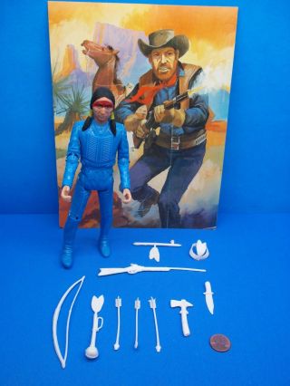 Marx (chief Red Cloud 7.  5 " W/ Accessories 6) Johnny West Best Of The West Kolt