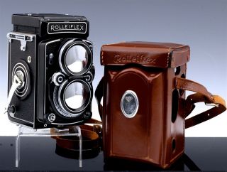 Estate Fresh Antique Rolleiflex Germany Tlr Film Camera 1:2.  8/80 Xenotar W Case