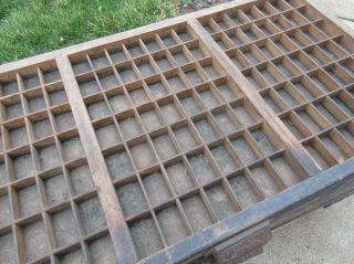 Antique Letterpress Hamilton Triple Cap Case / Printers Tray / Shadow Box 4