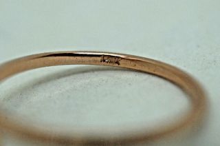 Antique 14k rose gold with 3 