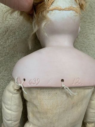 RARE Antique German 639 Belton Head Antique Closed Mouth Doll 7