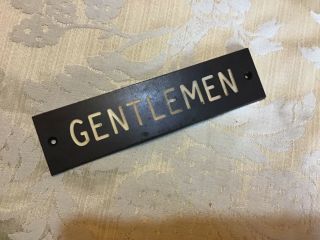 Vintage Gentlemen Toilet Bakelite Sign