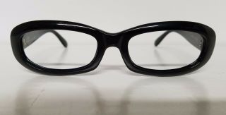 Vintage Gianni Versace Square Plastic Rxable Frames Mod311 Made In Ital