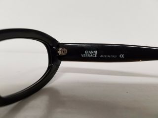 Vintage GIANNI VERSACE Square Plastic Rxable Frames Mod311 Made in Ital 3