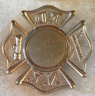 1930 ' s York City Fire Dept.  Badge Blank,  Bannermanns 2
