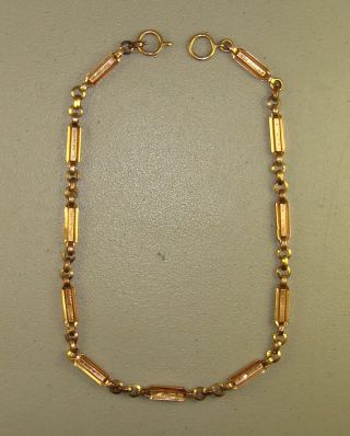 Antique Vintage 14k Rose Gold 20 " Watch Chain 18.  42 Grams