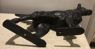 Antique vintage cast iron Setter Spainal Pointer dog Hubley (?) 5