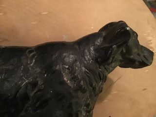 Antique vintage cast iron Setter Spainal Pointer dog Hubley (?) 8