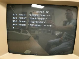 Vintage Apple II,  Computer A2S1048 w/ 16k RAM card 8