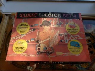 Vintage Collectible Rare Gilbert Erector Set 4 10354 W Instruct