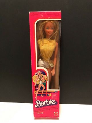 Vintage Mattel Barbie 3207 Rare Disco Golden Nights Soirs Dores 1980