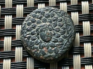 Amisos,  Pontos 100 Bc Ae20 " Gorgon & Nike " Ancient Greek Bronze Coin