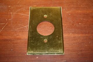 Vintage Brass Outlet Cover Plate.  040 " Thick Harvey Hubbell,  Inc.