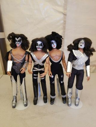 Vintage Mego Kiss Dolls Complete Set 1977